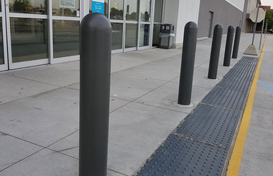 Black Dome Top Bollard